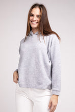 Load image into Gallery viewer, Hooded Brushed Melange Hacci Sweater