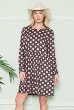 Load image into Gallery viewer, Cross Back Polka Dot Dress with Pockets