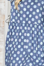 Load image into Gallery viewer, Cross Back Polka Dot Dress with Pockets