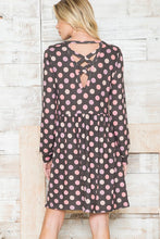 Load image into Gallery viewer, Cross Back Polka Dot Dress with Pockets