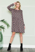 Load image into Gallery viewer, Cross Back Polka Dot Dress with Pockets