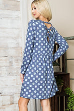 Load image into Gallery viewer, Cross Back Polka Dot Dress with Pockets