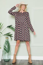 Load image into Gallery viewer, Cross Back Polka Dot Dress with Pockets