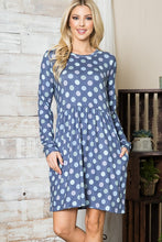 Load image into Gallery viewer, Cross Back Polka Dot Dress with Pockets