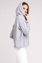 Load image into Gallery viewer, Hooded Brushed Melange Hacci Sweater