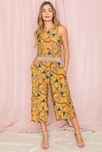 Load image into Gallery viewer, Blouson Chain Tassel Print  Cropped Jumpsuit