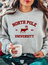 Load image into Gallery viewer, North Pole University Crewneck Sweatshirt