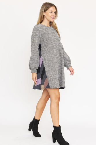 Tweed Bishop Sleeve Dress