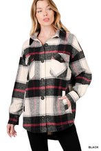 Load image into Gallery viewer, Oversized Yarn Dyed Plaid Shacket