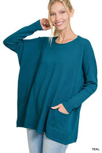 Load image into Gallery viewer, Oversized Front Pocket Sweater