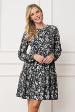 Load image into Gallery viewer, Floral Crew Neck Midi Dress