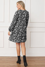 Load image into Gallery viewer, Floral Crew Neck Midi Dress