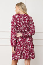 Load image into Gallery viewer, Floral Crew Neck Midi Dress