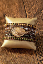 Load image into Gallery viewer, 34 inch 5 wraps natural stone boho bracelet