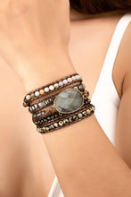 Load image into Gallery viewer, 34 inch 5 wraps natural stone boho bracelet