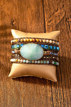 Load image into Gallery viewer, 34 inch 5 wraps natural stone boho bracelet