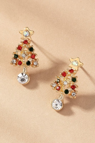 Christmas tree earrings