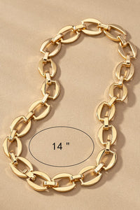 Wow! Brass chunky chain necklace