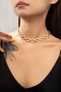 Wow! Brass chunky chain necklace