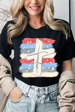 Load image into Gallery viewer, Freedom Cross Graphic T Shirts