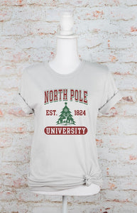 North Pole University Graphic Tee