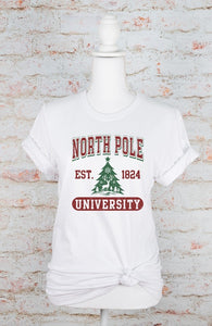 North Pole University Graphic Tee