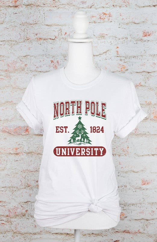 North Pole University Graphic Tee