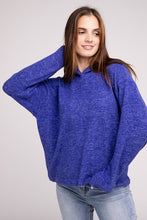 Load image into Gallery viewer, Hooded Brushed Melange Hacci Sweater