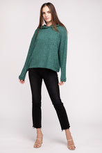 Load image into Gallery viewer, Hooded Brushed Melange Hacci Sweater