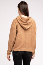 Load image into Gallery viewer, Hooded Brushed Melange Hacci Sweater