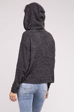 Load image into Gallery viewer, Hooded Brushed Melange Hacci Sweater