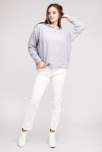 Load image into Gallery viewer, Hooded Brushed Melange Hacci Sweater