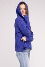 Load image into Gallery viewer, Hooded Brushed Melange Hacci Sweater