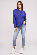 Load image into Gallery viewer, Hooded Brushed Melange Hacci Sweater