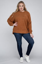 Load image into Gallery viewer, Plus Brushed Melange Drop Shoulder Sweater