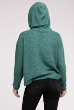 Load image into Gallery viewer, Hooded Brushed Melange Hacci Sweater