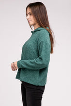 Load image into Gallery viewer, Hooded Brushed Melange Hacci Sweater