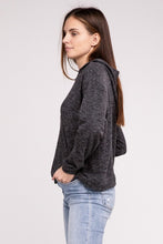 Load image into Gallery viewer, Hooded Brushed Melange Hacci Sweater