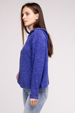 Load image into Gallery viewer, Hooded Brushed Melange Hacci Sweater